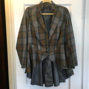 Torrid Outlander Plaid Lace-Up Jacket 1X